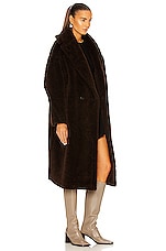 Max Mara Tedgirl Coat in Brown, view 4, click to view large image.