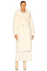 Max Mara Tedgirl Coat in White, view 2, click to view large image.