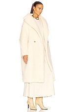 Max Mara Tedgirl Coat in White, view 3, click to view large image.