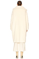 Max Mara Tedgirl Coat in White, view 4, click to view large image.