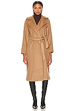 Max Mara Manuel Coat in Camel, view 2, click to view large image.