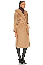 Max Mara Manuel Coat in Camel, view 3, click to view large image.