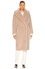 Max Mara Tedgirl Coat in Beige, view 2, click to view large image.