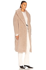 Max Mara Tedgirl Coat in Beige, view 3, click to view large image.