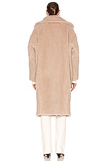 Max Mara Tedgirl Coat in Beige, view 4, click to view large image.