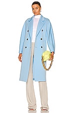 Max Mara Madame Coat in Light Blue, view 1, click to view large image.