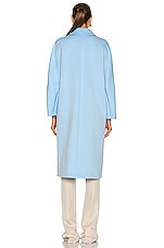 Max Mara Madame Coat in Light Blue, view 4, click to view large image.