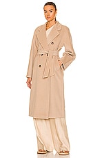 Max Mara Madame Coat in Sand, view 2, click to view large image.