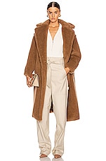 Max Mara Teddy Coat in Camel, view 1, click to view large image.