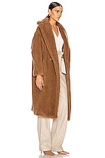Max Mara Teddy Coat in Camel, view 3, click to view large image.