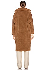 Max Mara Teddy Coat in Camel, view 4, click to view large image.