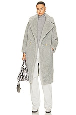 Max Mara Arco Coat in Light Grey, view 1, click to view large image.