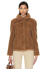 Max Mara Ted Dino Jacket in Camel, view 2, click to view large image.
