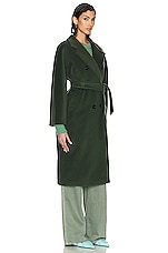 Max Mara Madame Coat in Moss Green, view 3, click to view large image.