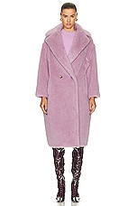 Max Mara Tedgirl Coat in Lilac, view 2, click to view large image.