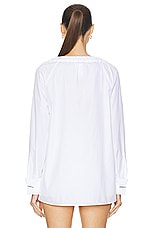 Max Mara Ario Jacket in Optical White, view 3, click to view large image.