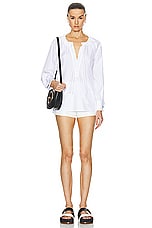 Max Mara Ario Jacket in Optical White, view 4, click to view large image.
