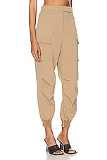 Max Mara Tskirt Pant in Camel, view 2, click to view large image.