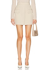 Max Mara Doppia Tela Skirt in Beige, view 1, click to view large image.