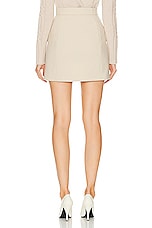 Max Mara Doppia Tela Skirt in Beige, view 3, click to view large image.