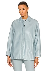 Max Mara Olivi Shirt in Light Blue, view 2, click to view large image.