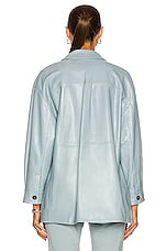 Max Mara Olivi Shirt in Light Blue, view 4, click to view large image.