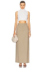 Max Mara Filato Top in Ivory, view 4, click to view large image.