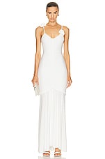 Maygel Coronel Alejandra Dress in White, view 2, click to view large image.
