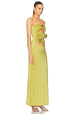 Maygel Coronel Veranera Dress in Pascolo Green, view 2, click to view large image.