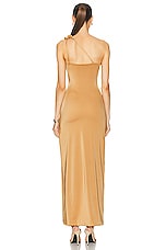 Maygel Coronel Celosia Dress in Champagne, view 3, click to view large image.