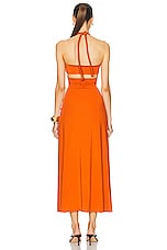 Maygel Coronel Migramah Dress in Orange Ochre, view 3, click to view large image.