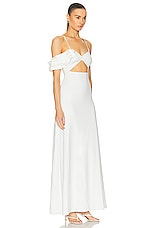 Maygel Coronel Cavalieri Dress in White, view 2, click to view large image.