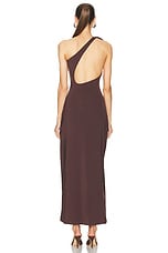 Maygel Coronel Adda Dress in Brown, view 4, click to view large image.
