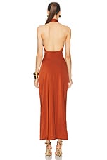 Maygel Coronel for FWRD For Fwrd Vaupes Dress in Terracotta, view 3, click to view large image.