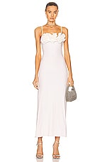 Maygel Coronel Aura Maxi Dress in White, view 1, click to view large image.