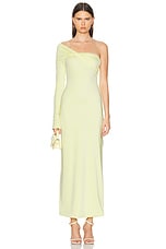 Maygel Coronel Belice Dress in Lime, view 1, click to view large image.