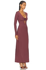 Maygel Coronel Lucir Dress in Cabernet, view 2, click to view large image.