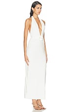 Maygel Coronel Lirio Dress in Off White, view 2, click to view large image.