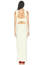 Maygel Coronel Mulett Dress in Vanilla, view 4, click to view large image.