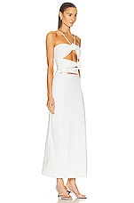 Maygel Coronel Veranera Dress in White, view 2, click to view large image.