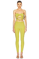 Maygel Coronel Galera Pant in Oaisis Green, view 4, click to view large image.