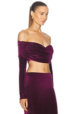 Maygel Coronel Lido Top in Plum, view 2, click to view large image.