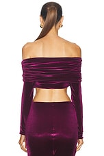 Maygel Coronel Lido Top in Plum, view 3, click to view large image.