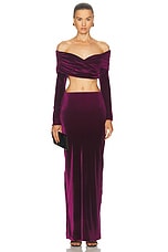 Maygel Coronel Lido Top in Plum, view 4, click to view large image.