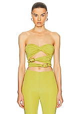 Maygel Coronel Atarraya Top in Oaisis Green, view 1, click to view large image.