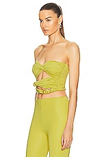 Maygel Coronel Atarraya Top in Oaisis Green, view 3, click to view large image.