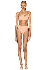 Maygel Coronel Barajas Bikini Set in Peach, view 1, click to view large image.