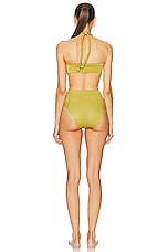 Maygel Coronel Onasis One Piece Swimsuit in Pascolo Green, view 3, click to view large image.
