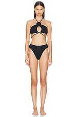 Maygel Coronel Fonce Bikini Set in Black, view 1, click to view large image.