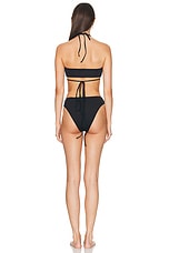 Maygel Coronel Fonce Bikini Set in Black, view 3, click to view large image.
